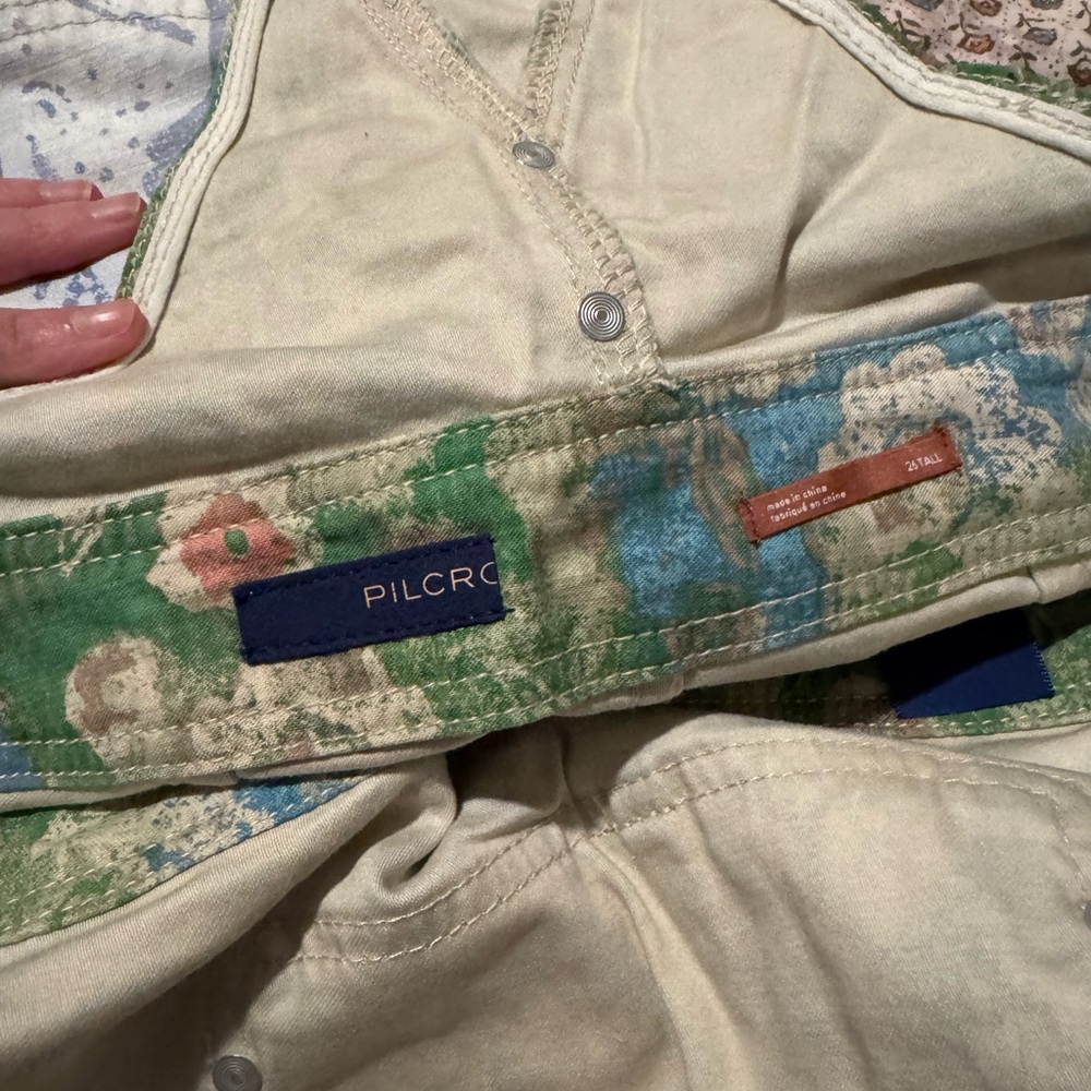 Pilcro Multicolor Patchwork Overalls - image 4